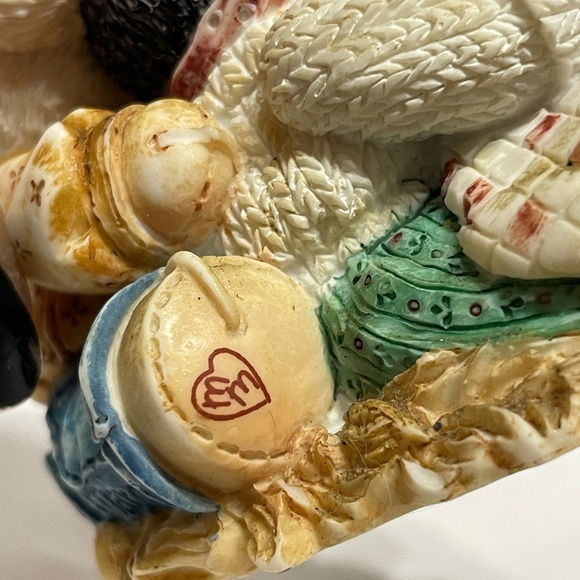 Cute 3” Mary’s Moo Moos Cows Calves Autumn Harvest Sunflowers Decor Figure guc - Picture 5 of 8